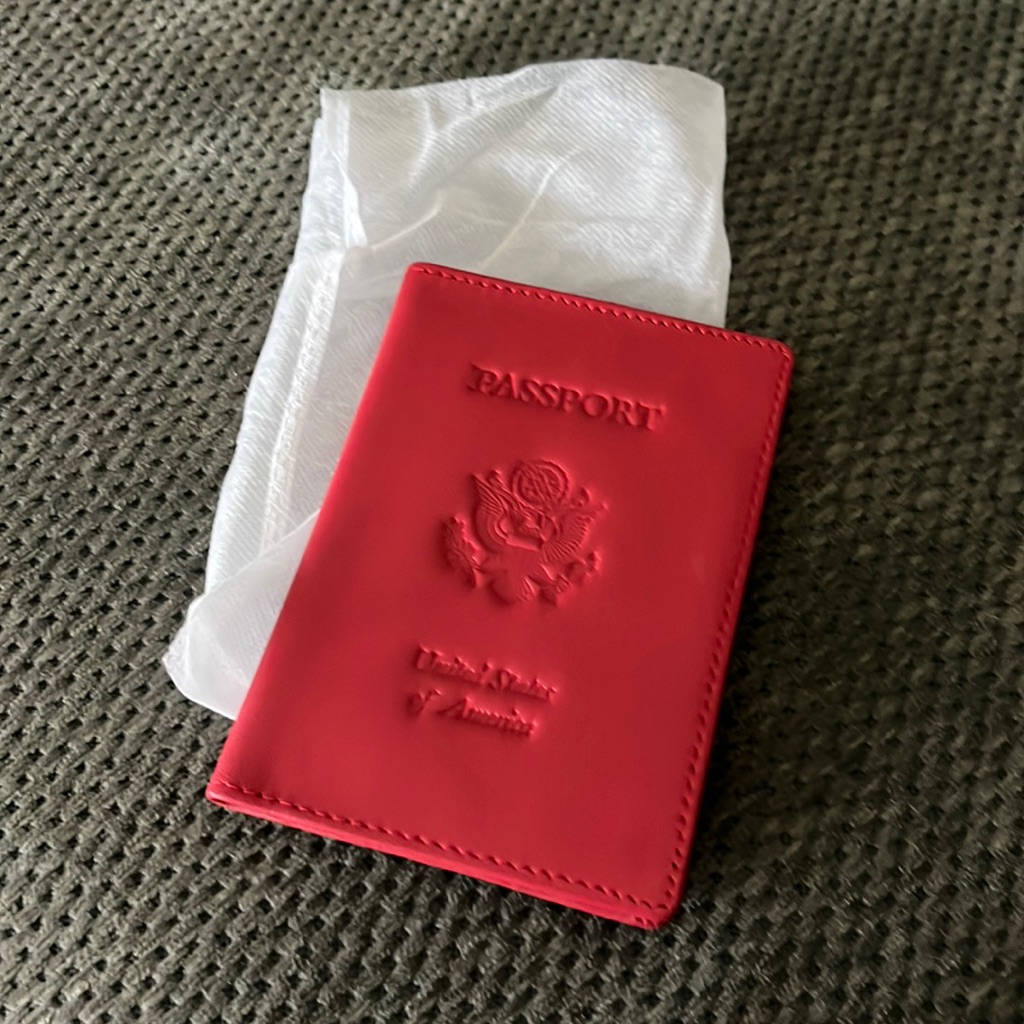 Brand New Royce Leather Passport Holder